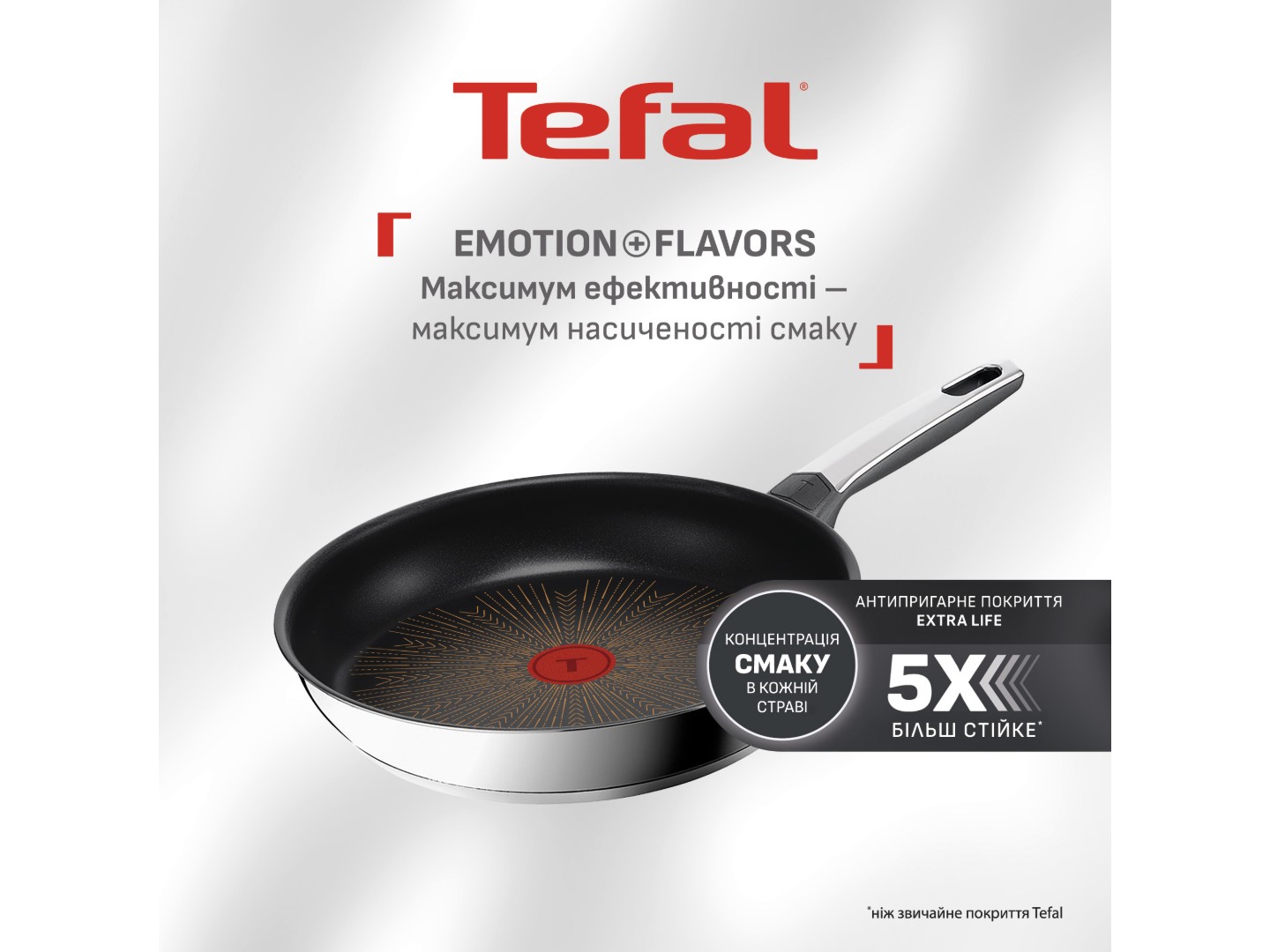 Сковорода універсальна Tefal G7600645 Emotion+ Flavors 28 см — фото 3